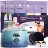 BLITZWAX Back and Nose Waxing Kit for Men, Hard Wax Warmer for Brazilian, Body and Face, At Home Hair Removal Kit, Beginner Friendly, Quick Heating, 93 Accessories, Blue Waves view 1