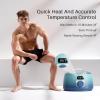 BLITZWAX Back and Nose Waxing Kit for Men, Hard Wax Warmer for Brazilian, Body and Face, At Home Hair Removal Kit, Beginner Friendly, Quick Heating, 93 Accessories, Blue Waves view 2