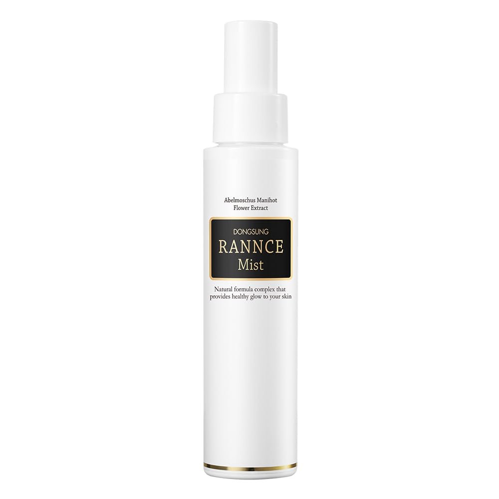 DONGSUNG RANNCE Okra Mist, Face Mist with Okra Fruit Extract and Abelmoschus Manihot Flower Extract, Hydrates and Nourishes Skin, Day Care, 3.38 fl oz (100ml)