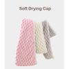 KITCISSL Quick Dry Towel Hair Wrap Towels for Long Short Straight Curly Hair, Hair Towel Dry Hair Cap for Girl and Women, Hair Drying Towel Female Quick-Drying Hair Towel Bath Cap(Blue) view 3