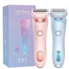 Electric Shaver, 2 in 1 Electric Shaver Razors for Women, Ipx7 Waterproof Wet Dry, Female Shaver for Private Area (Pink)(2pcs) view 1