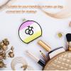 Gay Pride Flag Compact Folding Mirror Magnifying Mini Portable Travel Makeup Mirror Hinged Lock Mirror for Handbag Purses view 4