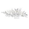 TRUSTTWO Wedding Hair Accessories Silver Color Pearl Handmade Tiaras Hair Combs Bridal Hairbands Crystal Women Hair Ornament Flower Combs The New view 1