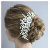 TRUSTTWO Wedding Hair Accessories Silver Color Pearl Handmade Tiaras Hair Combs Bridal Hairbands Crystal Women Hair Ornament Flower Combs The New view 3