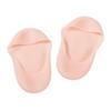 Silicone Moisturizing Socks, Heel Protector, Anti Crack Foot Spa Socks, Pedicure Socks (Nude Solid Large) view 3