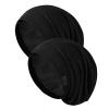 Silk Hair Bonnet for Sleeping Women Silky Satin Lined Sleep Cap Adjustable Hair Wrap Stay On All Night for Women and Men 2PCS(Black&Black) view 1