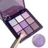 9-Color Eyeshadow Palette - Purple Case, 8g Versatile Shades, Rich Pigments, Compact & Travel-Friendly view 2