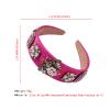 TRUSTTWO Bee Hairbands Fit For Women Baroque Rhinestone Crystal Headband Simulated Pearl Wide Hair Band Female Flower Crown Headdress Jewelry The New(12) view 2