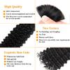 100% Brazilian Virgin Human Hair Extensions, 22 Inch Curly Bulk Hair for Braiding, No Weft Wet and Wavy Natural Color Human Hair for Women view 2