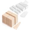 1200 Pcs Large Wooden Wax Sticks and 600-Count Non Woven Wax Strips view 1