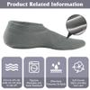 2 Pack Castor Oil Pack Wraps for Feet,Reusable Castor Oil Wrap Socks Organic Cotton for Women,Castor Oil Pack Kit for Feet Arthritis and feet Cracking,Moisturizing Feet(Oil Not Include) Short view 3