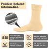 2 Pack Castor Oil Pack Wraps for Feet,Reusable Castor Oil Wrap Socks Organic Cotton for Women,Castor Oil Pack Kit for Feet Arthritis and feet Cracking,Moisturizing Feet(Oil Not Include) Long view 3