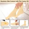 2 Pack Castor Oil Pack Wraps for Feet,Reusable Castor Oil Wrap Socks Organic Cotton for Women,Castor Oil Pack Kit for Feet Arthritis and feet Cracking,Moisturizing Feet(Oil Not Include) Long view 4