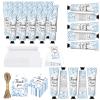 50 Sets Blue Flower Baby Shower Hand Cream Set, Favors Party for Guests Bridal Wedding Gift Bulk Baby Shower Travel Size Hand Cream Blue Flower with Thank You Card and Organza Gift Bags(blue flower) view 1