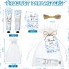 50 Sets Blue Flower Baby Shower Hand Cream Set, Favors Party for Guests Bridal Wedding Gift Bulk Baby Shower Travel Size Hand Cream Blue Flower with Thank You Card and Organza Gift Bags(blue flower) view 2