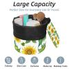 2PCS Colorful Sunflowers-391 Travel Cosmetic Bag Makeup Organizer, Drawstring Bathroom Cases - Cylindrical & Small Toiletry Bag view 2