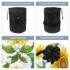2PCS Colorful Sunflowers-391 Travel Cosmetic Bag Makeup Organizer, Drawstring Bathroom Cases - Cylindrical & Small Toiletry Bag view 3