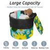 2PCS Yellow Sunflower-197 Travel Cosmetic Bag Makeup Organizer Bag Bathroom Cases Toiletry Bag with Drawstring (Cylindrical bag and small bag) view 2