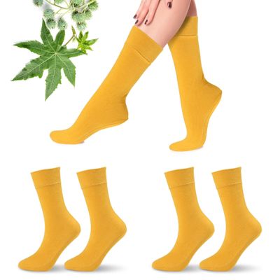 2 Pack Castor Oil Pack Wraps for Feet,Reusable Castor Oil Wrap Socks Organic Cotton for Women,Castor Oil Pack Kit for Feet Arthritis and feet Cracking,Moisturizing Feet(Oil Not Include) Long