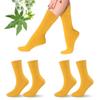 2 Pack Castor Oil Pack Wraps for Feet,Reusable Castor Oil Wrap Socks Organic Cotton for Women,Castor Oil Pack Kit for Feet Arthritis and feet Cracking,Moisturizing Feet(Oil Not Include) Long view 1
