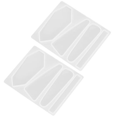 2 Hairpin, 2Pcs Barrette Silicone DIY Hair Stick Making Geometric Pin Tools High Temperature Curved Design for Safety (Type 2)
