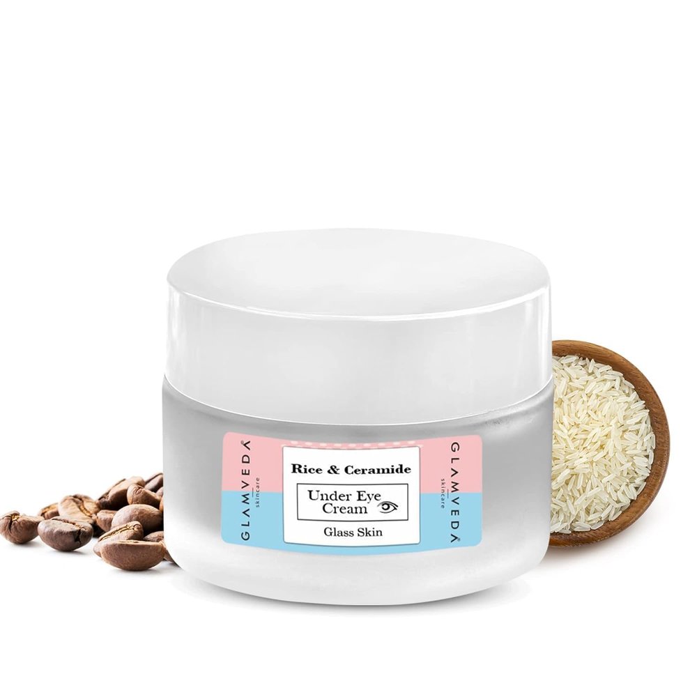Glass Skin Rice & Ceramide Under Eye Cream | Reduces Dark Circles & Puffiness | 15 gm