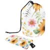 2PCS Colorful Sunflowers-355 Travel Cosmetic Bag Makeup Organizer, Drawstring Bathroom Cases - Cylindrical & Small Toiletry Bag view 1