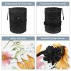 2PCS Colorful Sunflowers-355 Travel Cosmetic Bag Makeup Organizer, Drawstring Bathroom Cases - Cylindrical & Small Toiletry Bag view 3