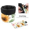 2PCS Colorful Sunflowers-355 Travel Cosmetic Bag Makeup Organizer, Drawstring Bathroom Cases - Cylindrical & Small Toiletry Bag view 4