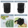 2PCS Colorful Cactus-88 Travel Cosmetic Bag: Your Ultimate Makeup Organizer & Bathroom Cases - With Drawstring, Cylindrical & Small Toiletry Bag view 3