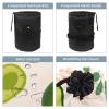 2PCS Fresh avocado-717 Travel Cosmetic Bag Makeup Organizer Bag Bathroom Cases Toiletry Bag with Drawstring (Cylindrical bag and small bag) view 3