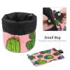 2PCS Artistic Cactus-130 Travel Cosmetic Bag Makeup Organizer: Stylish Bathroom Cases with Drawstring, Cylindrical & Small Toiletry Bag view 4