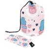 2PCS Colorful Cactus-24 Travel Cosmetic Bag: Your Ultimate Makeup Organizer & Bathroom Cases - With Drawstring, Cylindrical & Small Toiletry Bag view 1