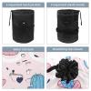 2PCS Colorful Cactus-24 Travel Cosmetic Bag: Your Ultimate Makeup Organizer & Bathroom Cases - With Drawstring, Cylindrical & Small Toiletry Bag view 3
