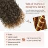 Flufymooz Clip in Hair Extensions, 4PC 100 Pure Protein Silk Hair Extensions Long Soft Natural Hairpiece 20 Inch Curly Hair Extension for Women (Brown to Dirty Blonde) view 3