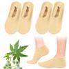 2 Pack Castor Oil Pack Wraps for Feet,Reusable Castor Oil Wrap Socks Organic Cotton for Women,Castor Oil Pack Kit for Feet Arthritis and feet Cracking,Moisturizing Feet(Oil Not Include) Short view 1