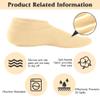 2 Pack Castor Oil Pack Wraps for Feet,Reusable Castor Oil Wrap Socks Organic Cotton for Women,Castor Oil Pack Kit for Feet Arthritis and feet Cracking,Moisturizing Feet(Oil Not Include) Short view 3