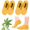 2 Pack Castor Oil Pack Wraps for Feet,Reusable Castor Oil Wrap Socks Organic Cotton for Women,Castor Oil Pack Kit for Feet Arthritis and feet Cracking,Moisturizing Feet(Oil Not Include) Short view 1