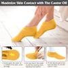 2 Pack Castor Oil Pack Wraps for Feet,Reusable Castor Oil Wrap Socks Organic Cotton for Women,Castor Oil Pack Kit for Feet Arthritis and feet Cracking,Moisturizing Feet(Oil Not Include) Short view 4