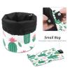2PCS Artistic Cactus-174 Travel Cosmetic Bag Makeup Organizer: Stylish Bathroom Cases with Drawstring, Cylindrical & Small Toiletry Bag view 4