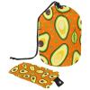 2PCS Green avocado-633 Travel Cosmetic Bag Makeup Organizer Bag Bathroom Cases Toiletry Bag with Drawstring (Cylindrical bag and small bag) view 1