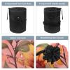 2PCS Aesthetic Sunflower-323 Travel Cosmetic Bag Makeup Organizer, Drawstring Bathroom Cases - Cylindrical & Small Toiletry Bag view 3