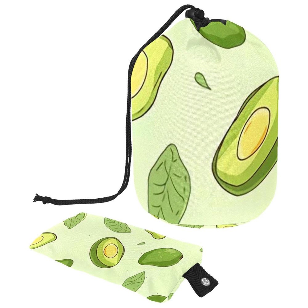 2PCS Green avocado-606 Travel Cosmetic Bag Makeup Organizer: Stylish Bathroom Cases with Drawstring, Cylindrical & Small Toiletry Bag