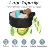 2PCS Green avocado-606 Travel Cosmetic Bag Makeup Organizer: Stylish Bathroom Cases with Drawstring, Cylindrical & Small Toiletry Bag view 2