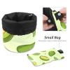 2PCS Green avocado-606 Travel Cosmetic Bag Makeup Organizer: Stylish Bathroom Cases with Drawstring, Cylindrical & Small Toiletry Bag view 4
