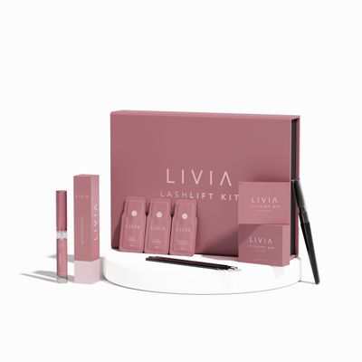 Korean Lash Lift Kit  Instant, Salon-Quality Curls With Nourishing Ingredients  Easy DIY Kit  8 Weeks Long-Lasting Lift- Improves Lash Growth- LIVIA