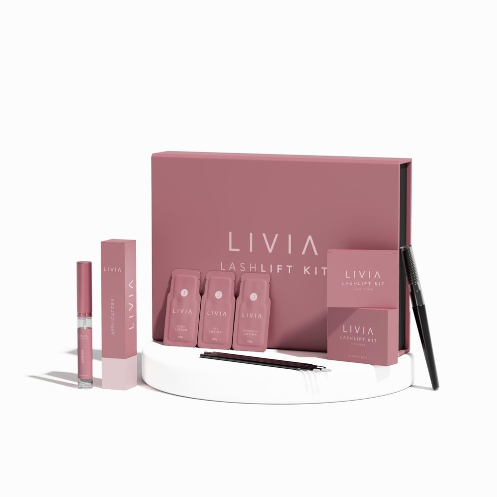 Korean Lash Lift Kit  Instant, Salon-Quality Curls With Nourishing Ingredients  Easy DIY Kit  8 Weeks Long-Lasting Lift- Improves Lash Growth- LIVIA