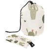 2PCS Artistic Cactus-126 Travel Cosmetic Bag Makeup Organizer: Stylish Bathroom Cases with Drawstring, Cylindrical & Small Toiletry Bag view 1