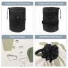 2PCS Artistic Cactus-126 Travel Cosmetic Bag Makeup Organizer: Stylish Bathroom Cases with Drawstring, Cylindrical & Small Toiletry Bag view 3