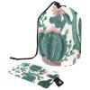 2PCS Artistic Cactus-138 Travel Cosmetic Bag Makeup Organizer: Stylish Bathroom Cases with Drawstring, Cylindrical & Small Toiletry Bag view 1